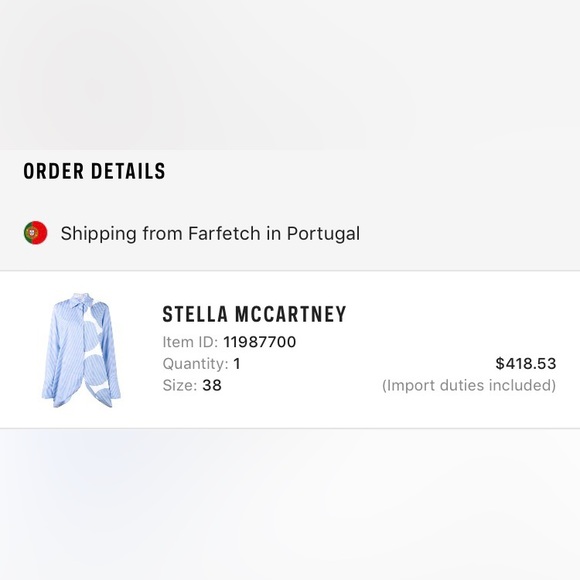 Stella mccartney Long sleeve oxford shirts in sky blue. - Picture 6 of 6